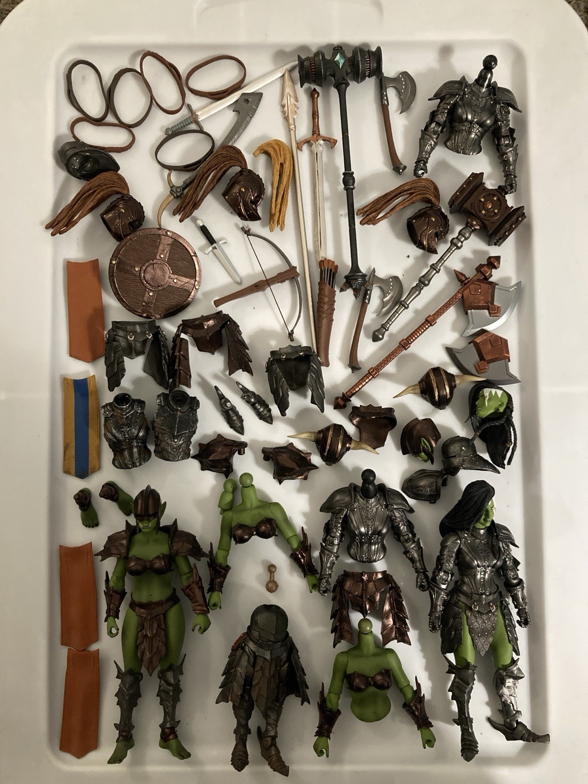 Mythic Legions War Of The Aetherblade Deluxe Female Orc Legion Builder Parts Lot
