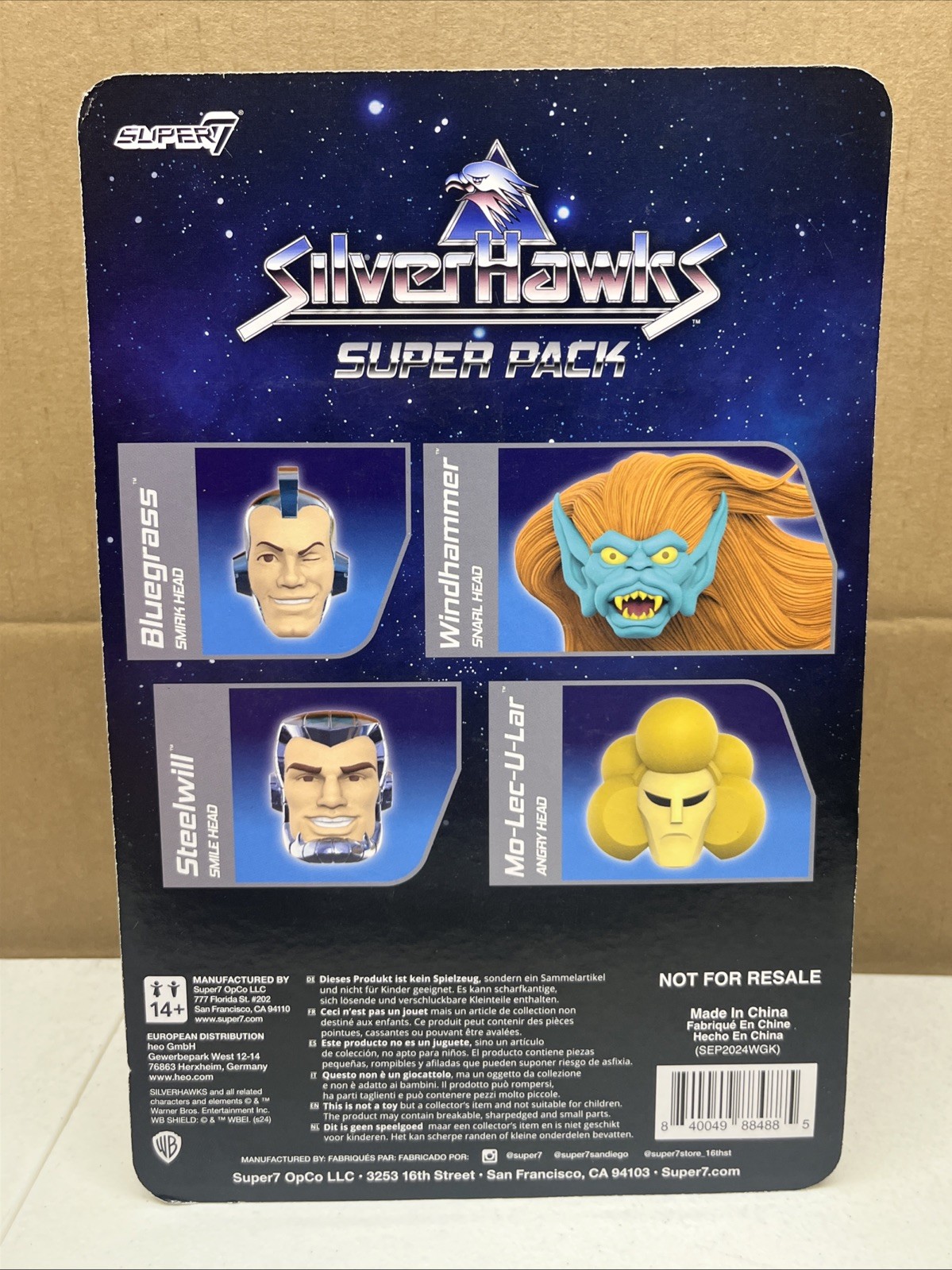 super7 Silverhawks wave 6 super pack Ultimates figures bluegrass steelwill heads