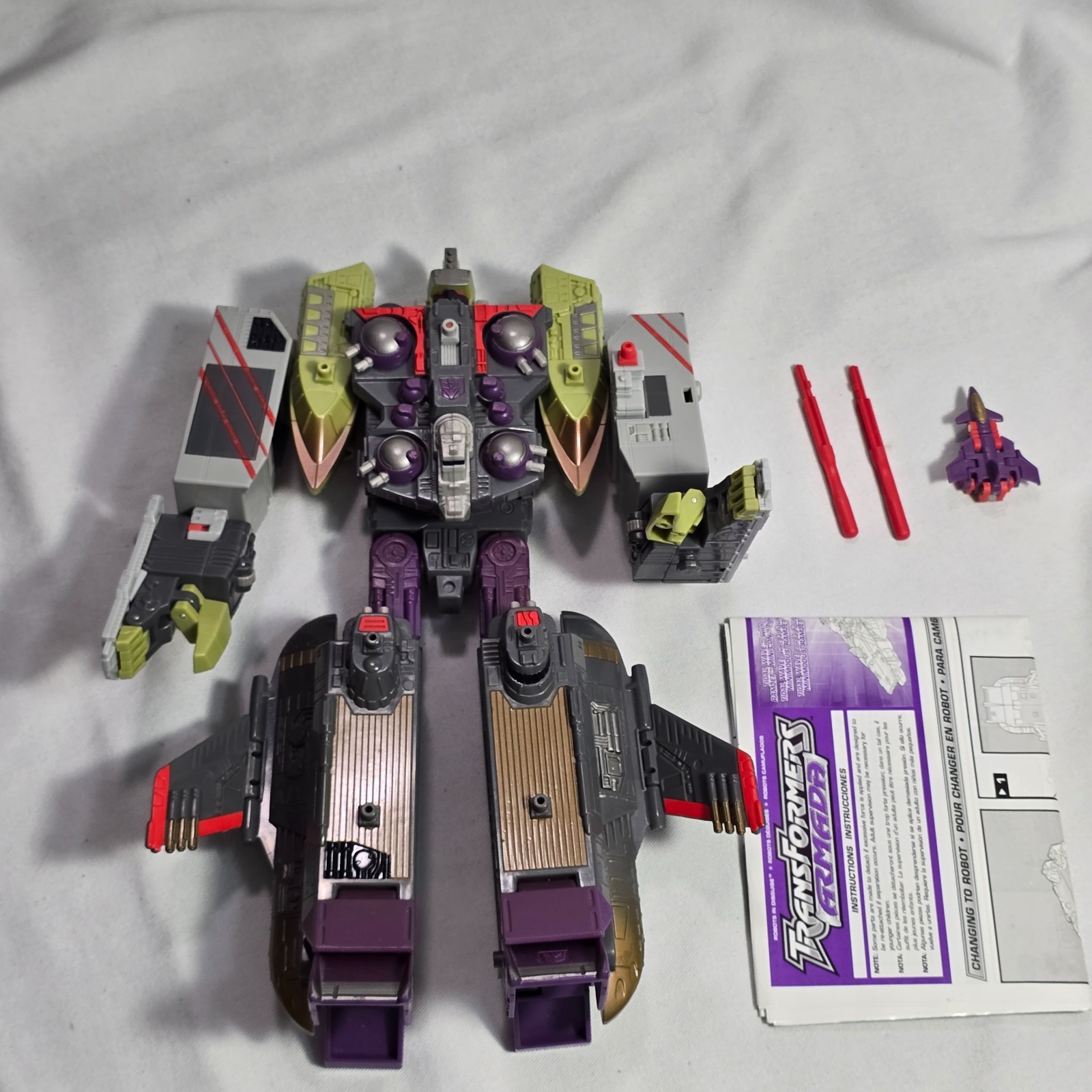 Transformers Armada 2003 Giga-Cons TIDAL WAVE w/ Ramjet – Complete