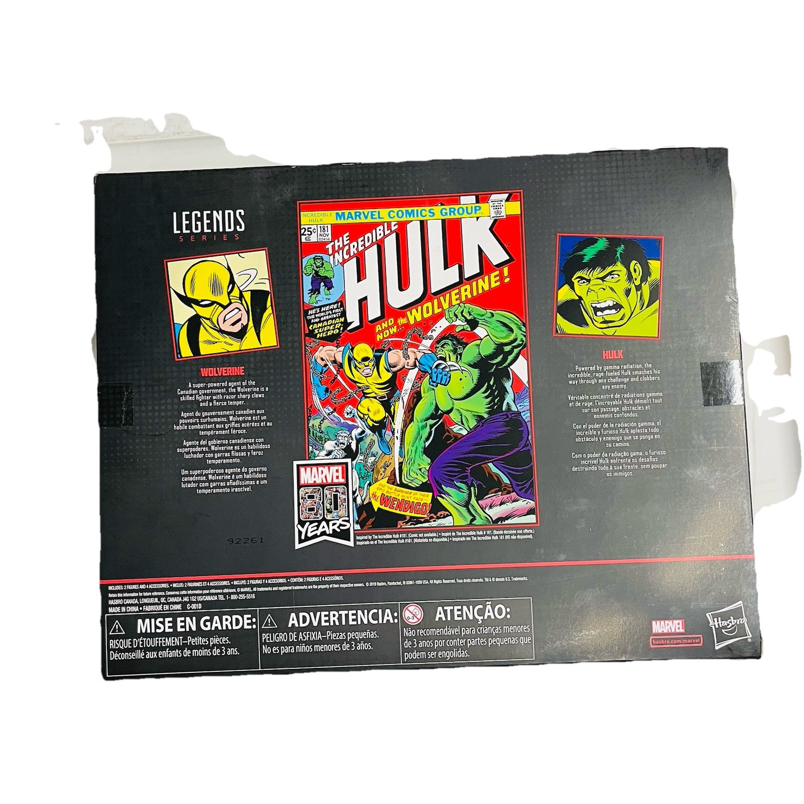 Wolverine 1st Appearance Vs Hulk Marvel Legends 80 Years Series NIP 2 Pk Set