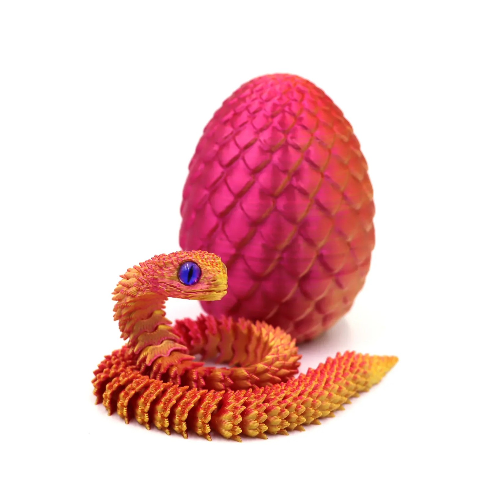 3D Printing Action Figure Snake Egg Toys Creative Stress Relief Anime Figures