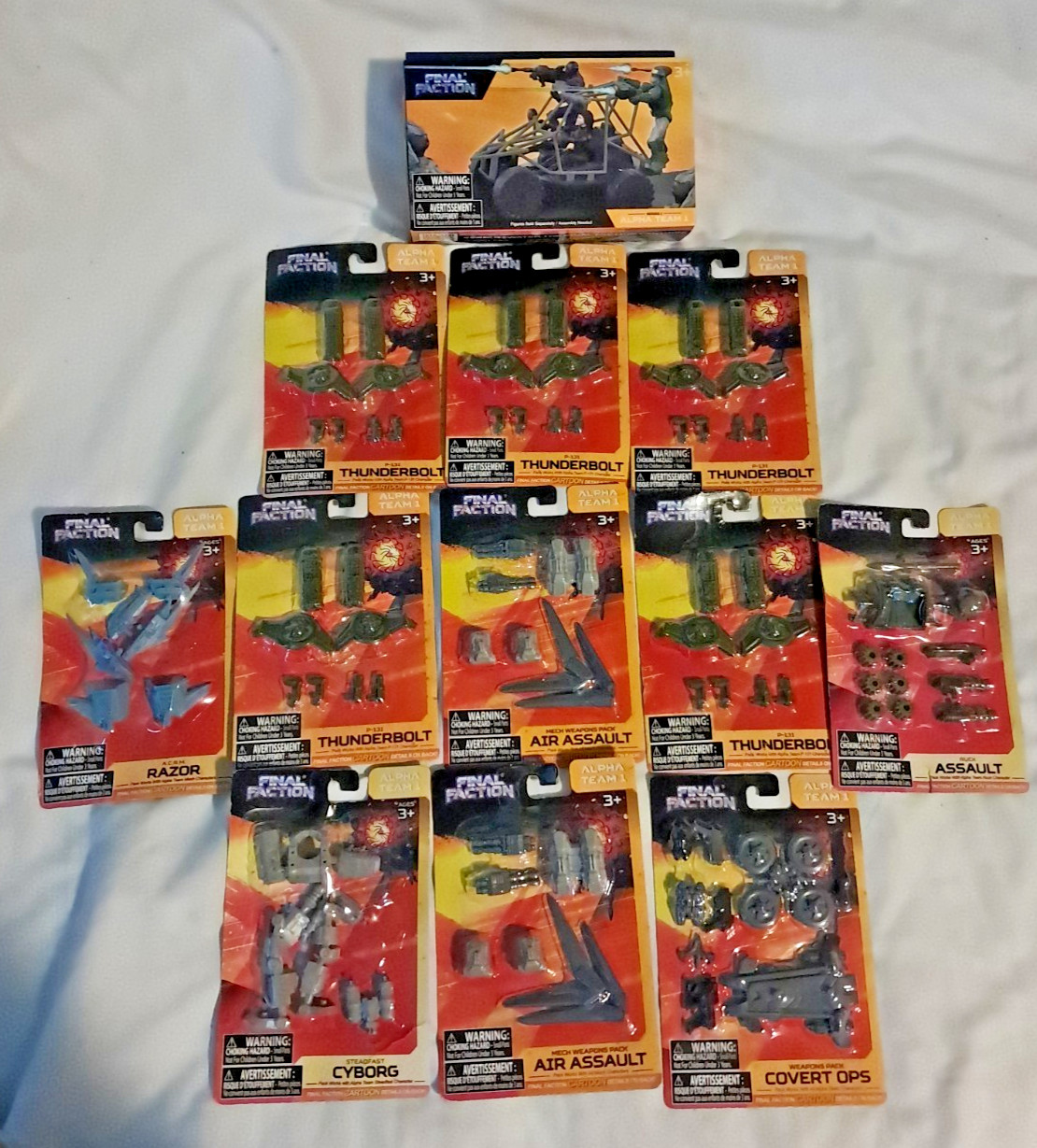 Lot of 12 +2 Final Faction Alpha Team 1 Sealed Arrow ATV Thunderbolt x5