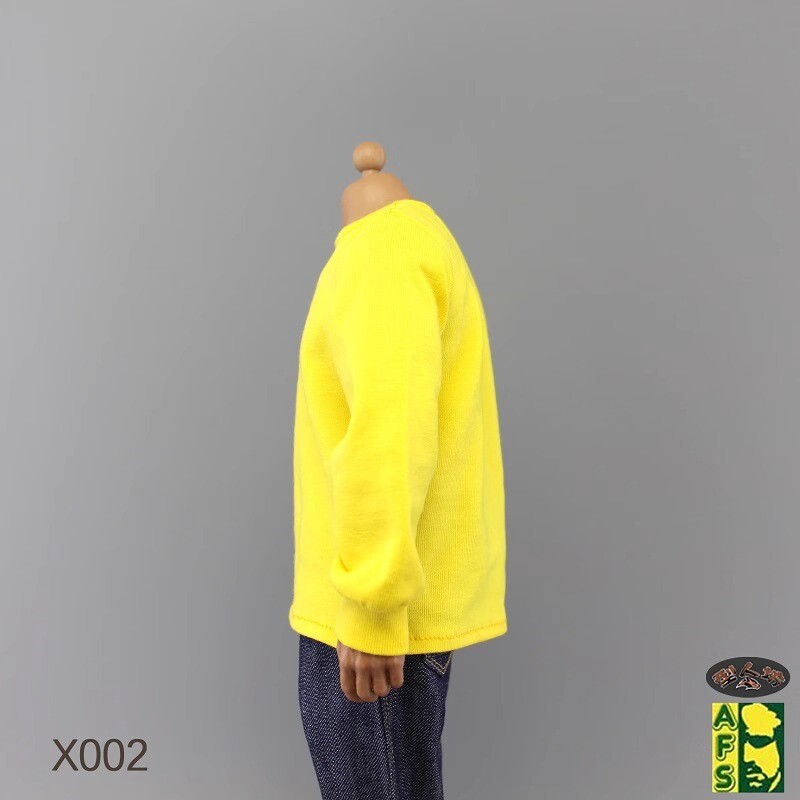 AFS X002 1/6 Male Loose Casual Long Sleeve T-shirt Sweatshirt For 12&Prime; Figures