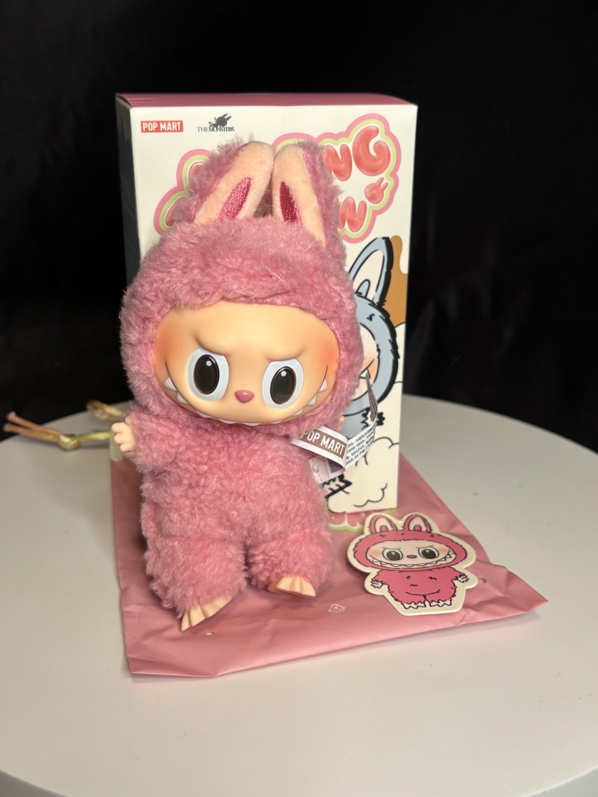 AUTHENTIC POP MART Labubu–Lychee Berry–Exciting Macarons Vinyl Plush Doll