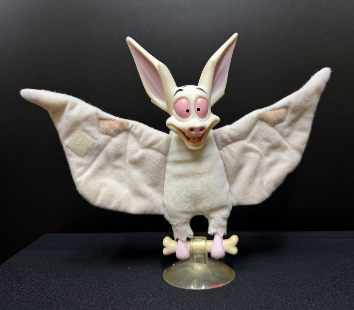 Anastasia BARTOK Bat Burger King 1997 PLUSH Vintage Promotional Toy Red No Sound