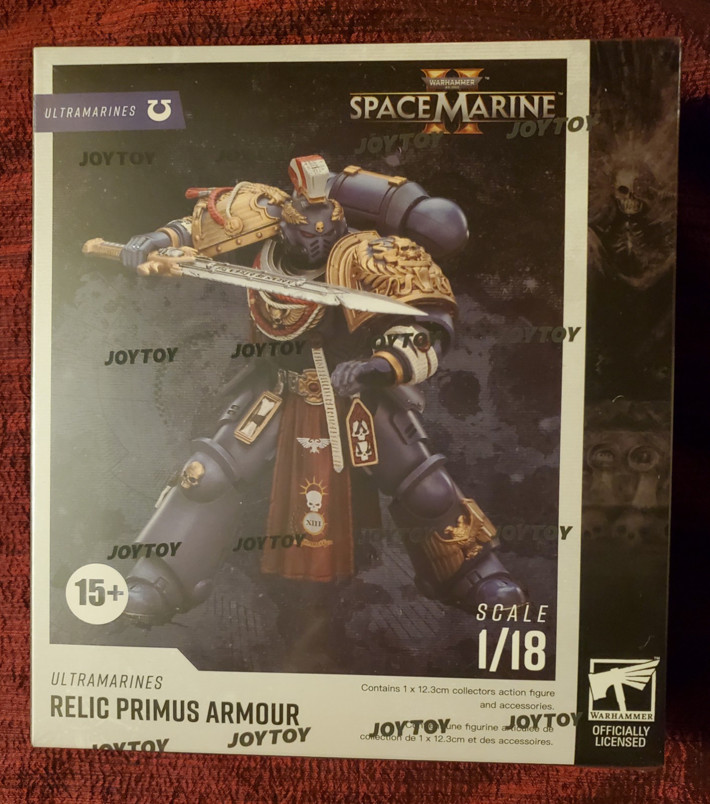 JoyToy Warhammer 40,000 40K Ultramarines Space Marine 2 Relic Primus Armour