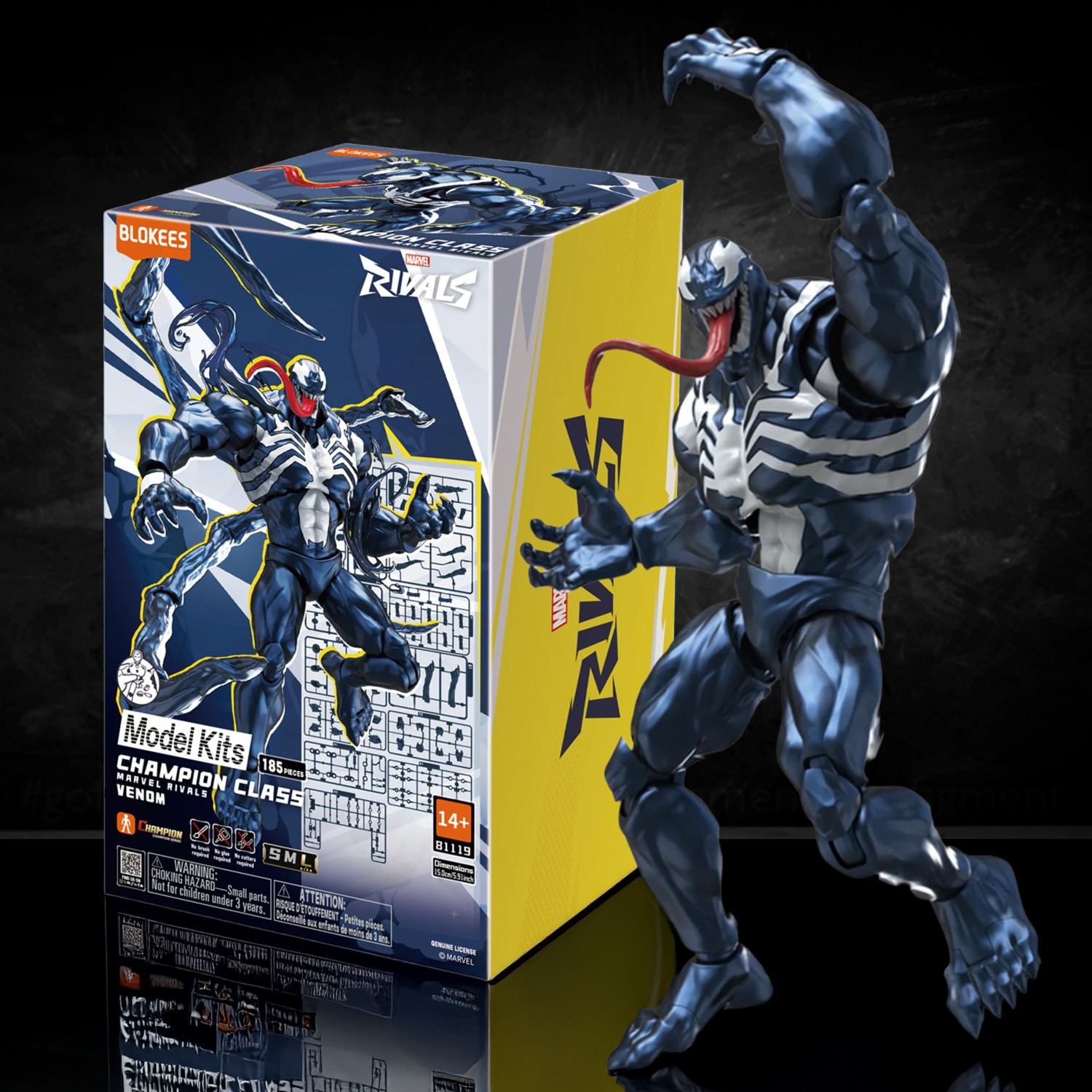 Venom Marvel Rivals Champion Class CC08 Blokees Model Kit
