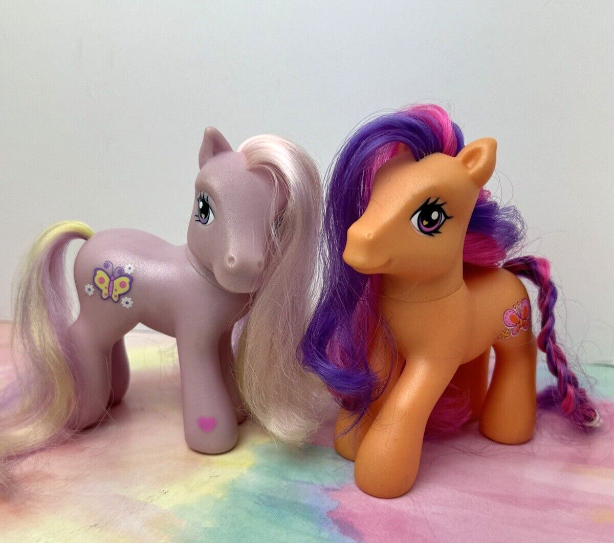 My Little Pony G3 Scootaloo Fluttershy Purple Pink Yellow 2008 Hair MLP