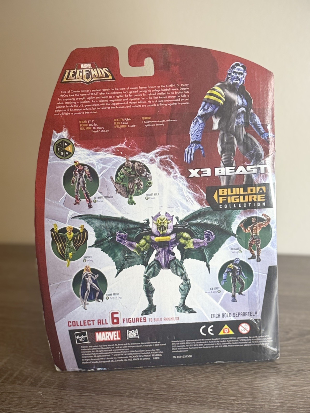 Marvel Legends by Hasbro, X3 Beast, Annihilus Series BoF, 2006, MiP