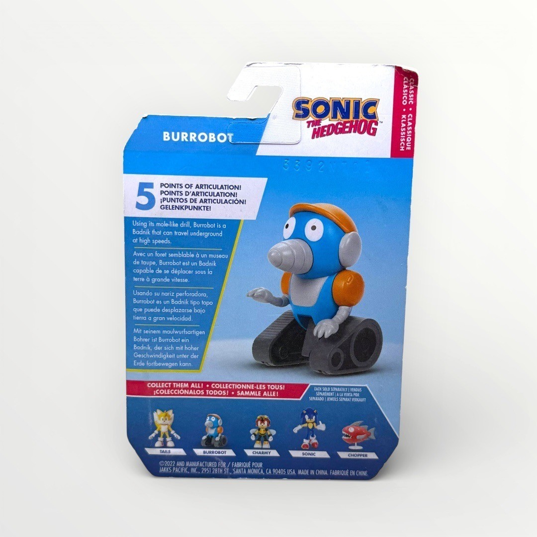 Sonic the Hedgehog Burrobot 2.5&Prime; Figure Jakks Pacific Sealed New on Card
