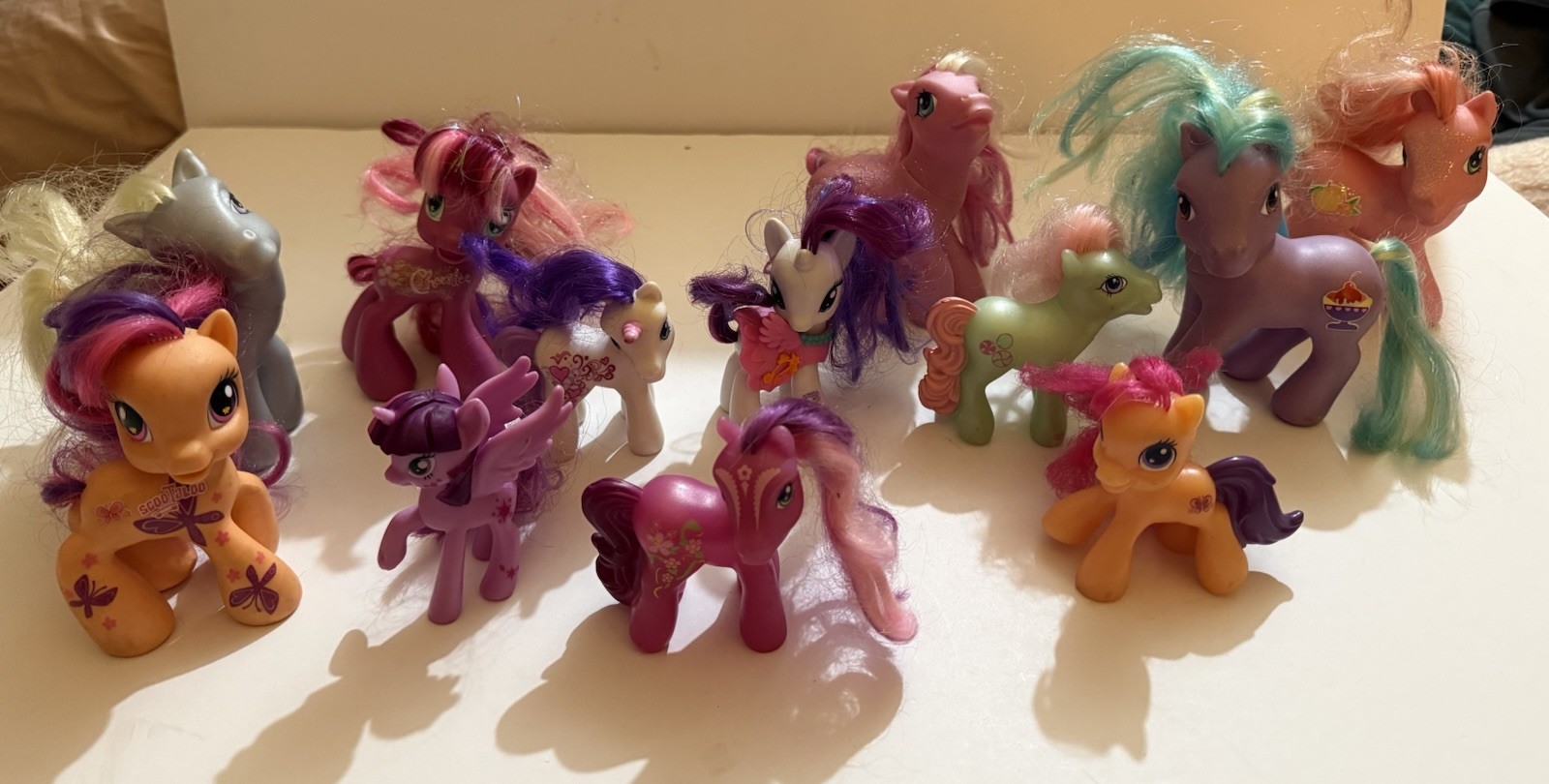 Vintage Lot Collection 2002 & Up Hasbro My Little Pony 6 Big 6 Small! Read!!!