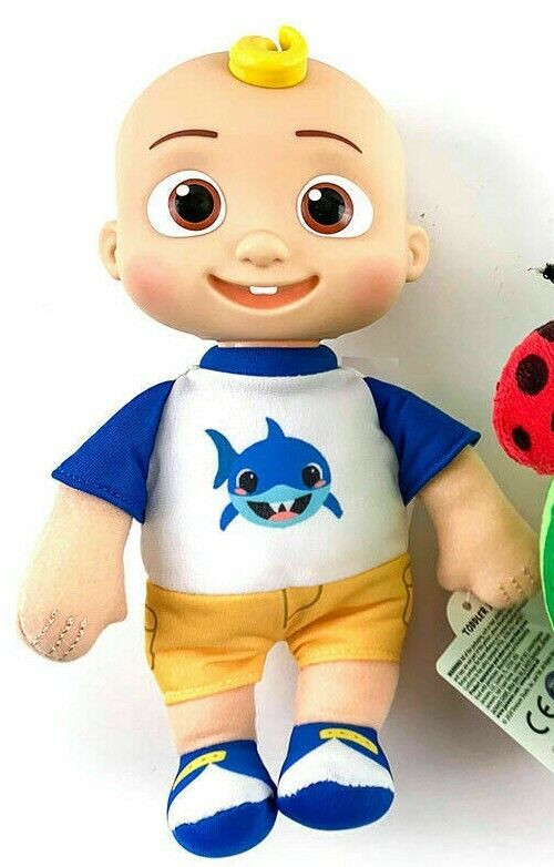 CoComelon Plush JJ Doll Baby Shark Tee 8 Inch Plush