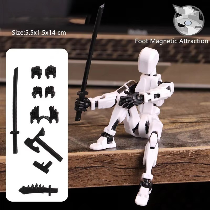 Dummy 16 Action Figure Multi-Jointed Movable Mannequin Robot 3D Printed