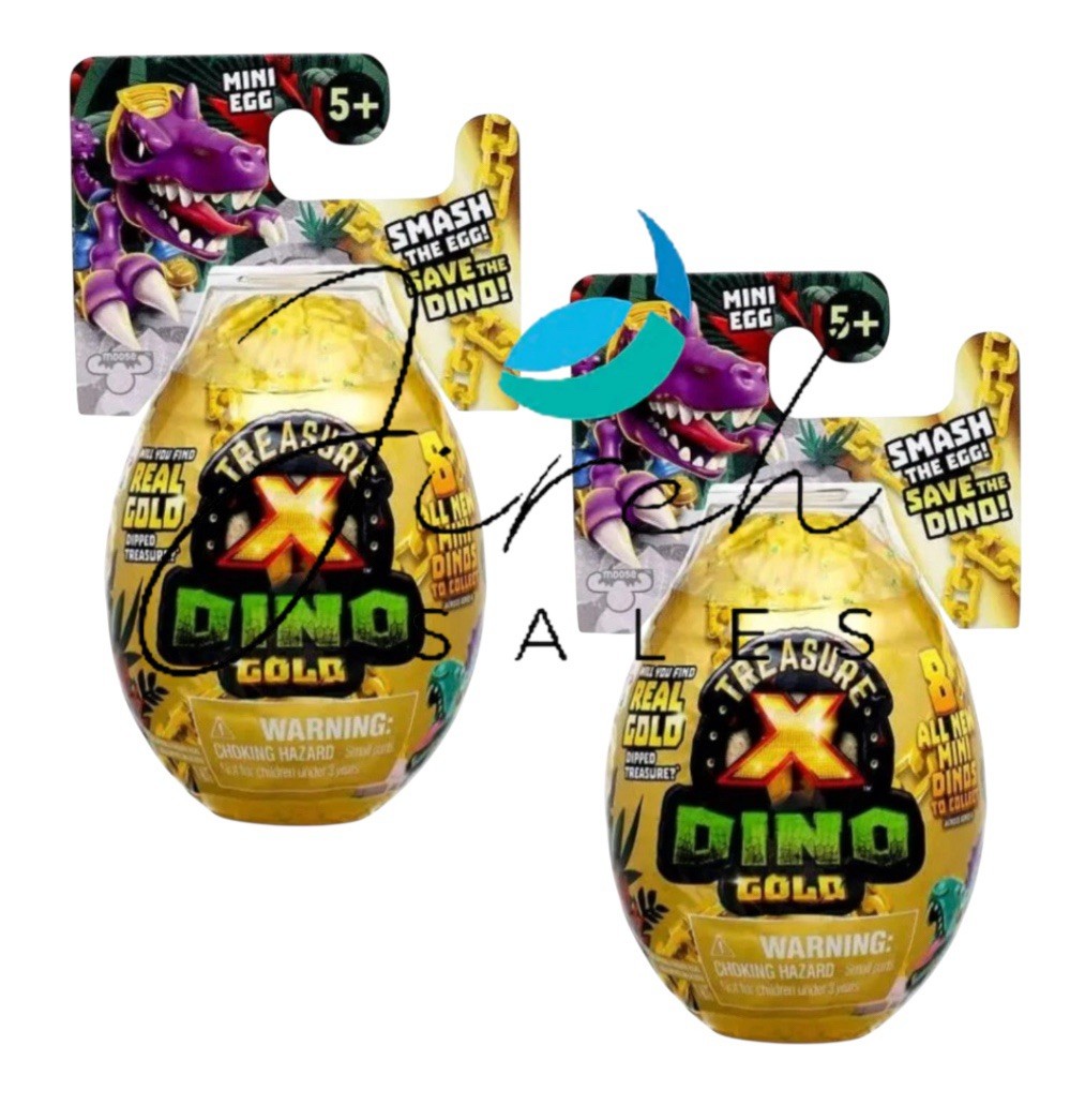 2 X Treasure X Dino: Gold Series-Mini Egg Mystery Pack
