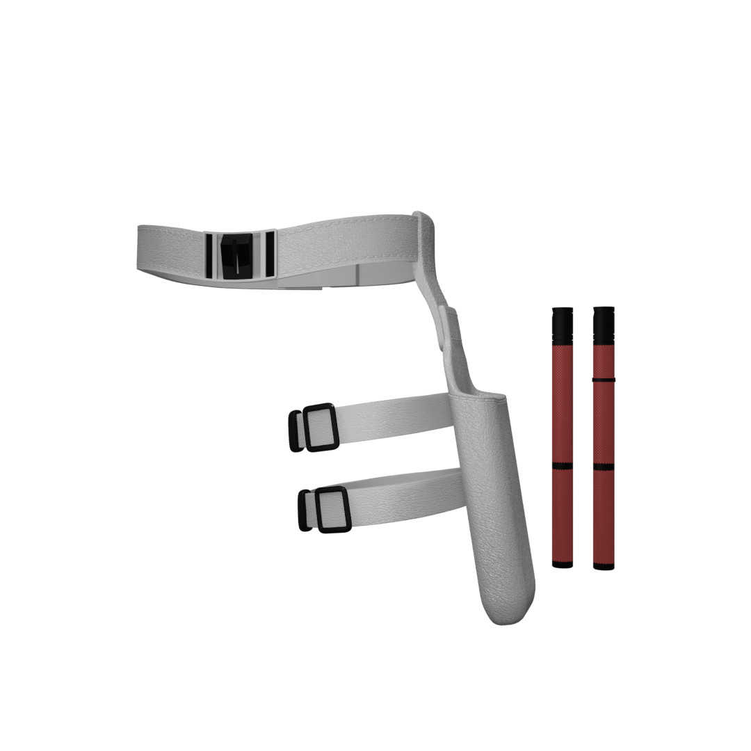 1/10 Scale Action Figure Belt and Holster: Daredevil v2 (Leather)