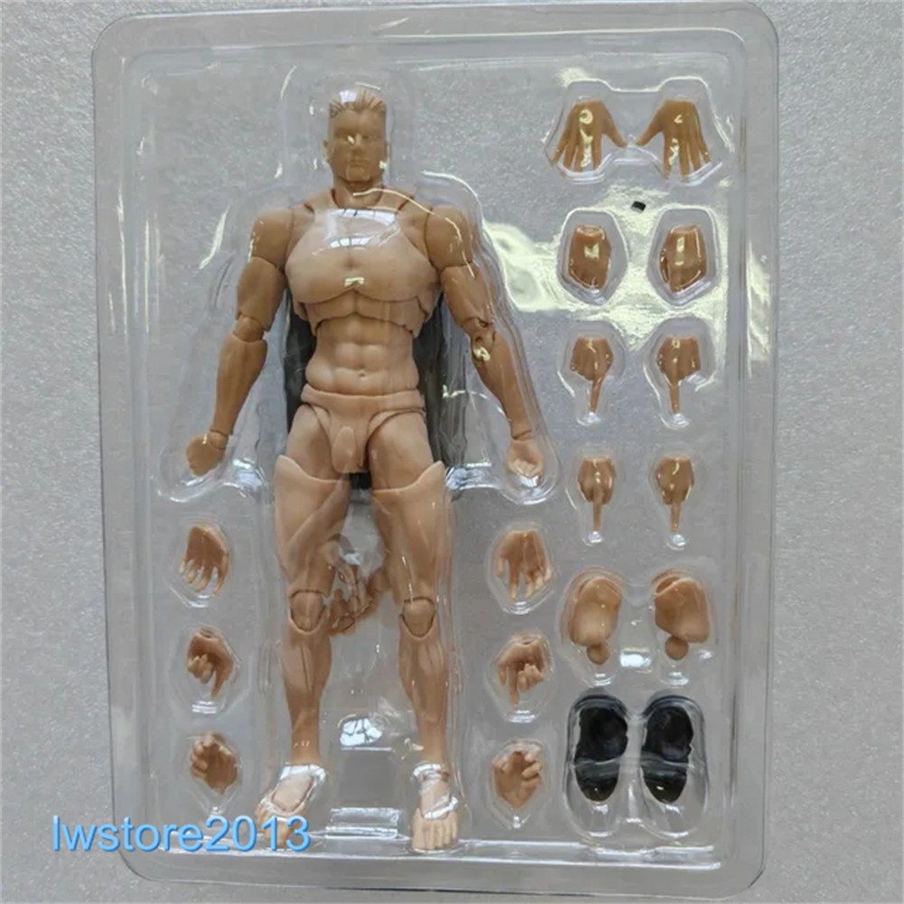US Romankey X COWL 1/12 Pale Flexible Jointed 6&Prime; Male Action Figure Head Body