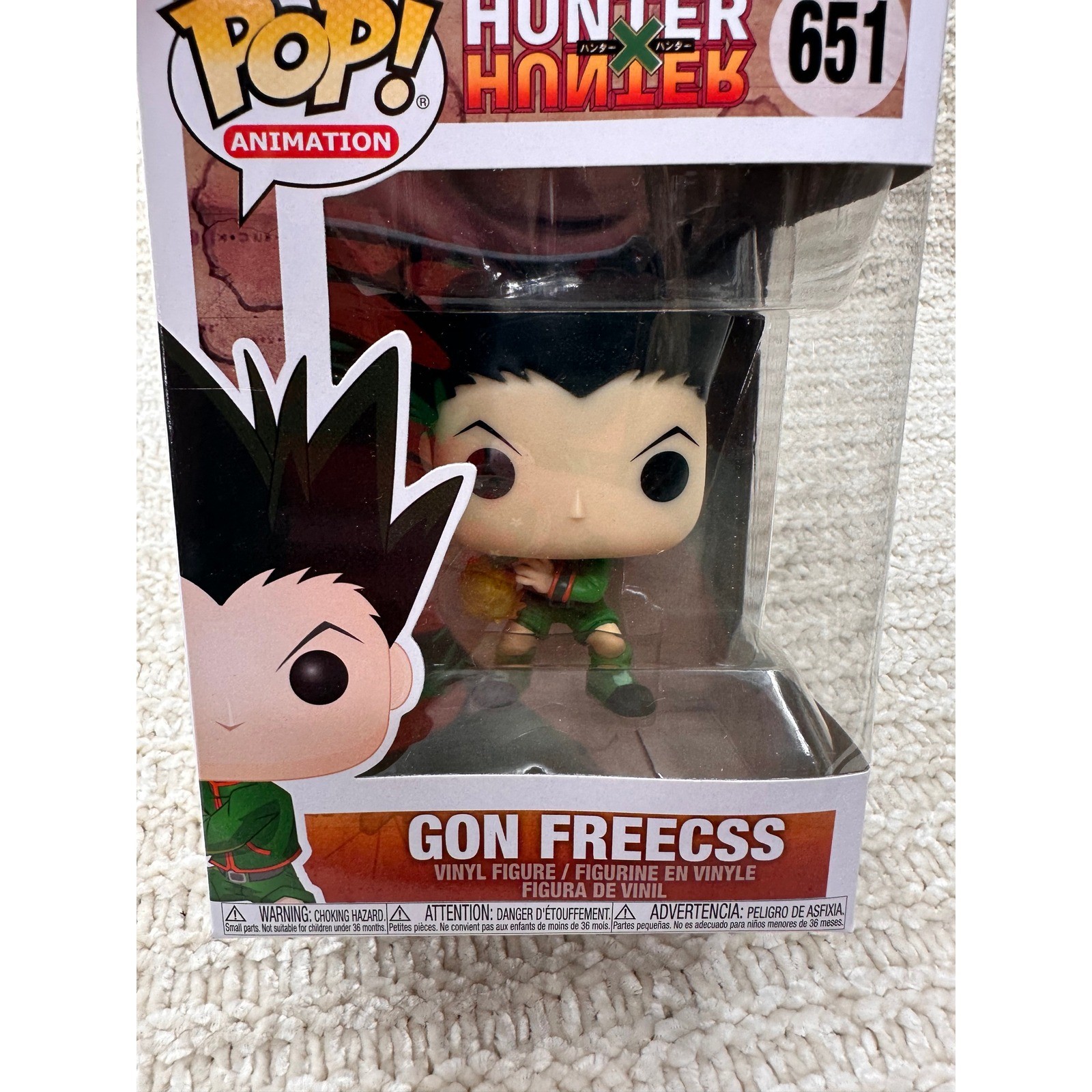 Funko Pop Hunter x Hunter Gon Freecss 651 Vinyl Figure Anime Toy Collectible New