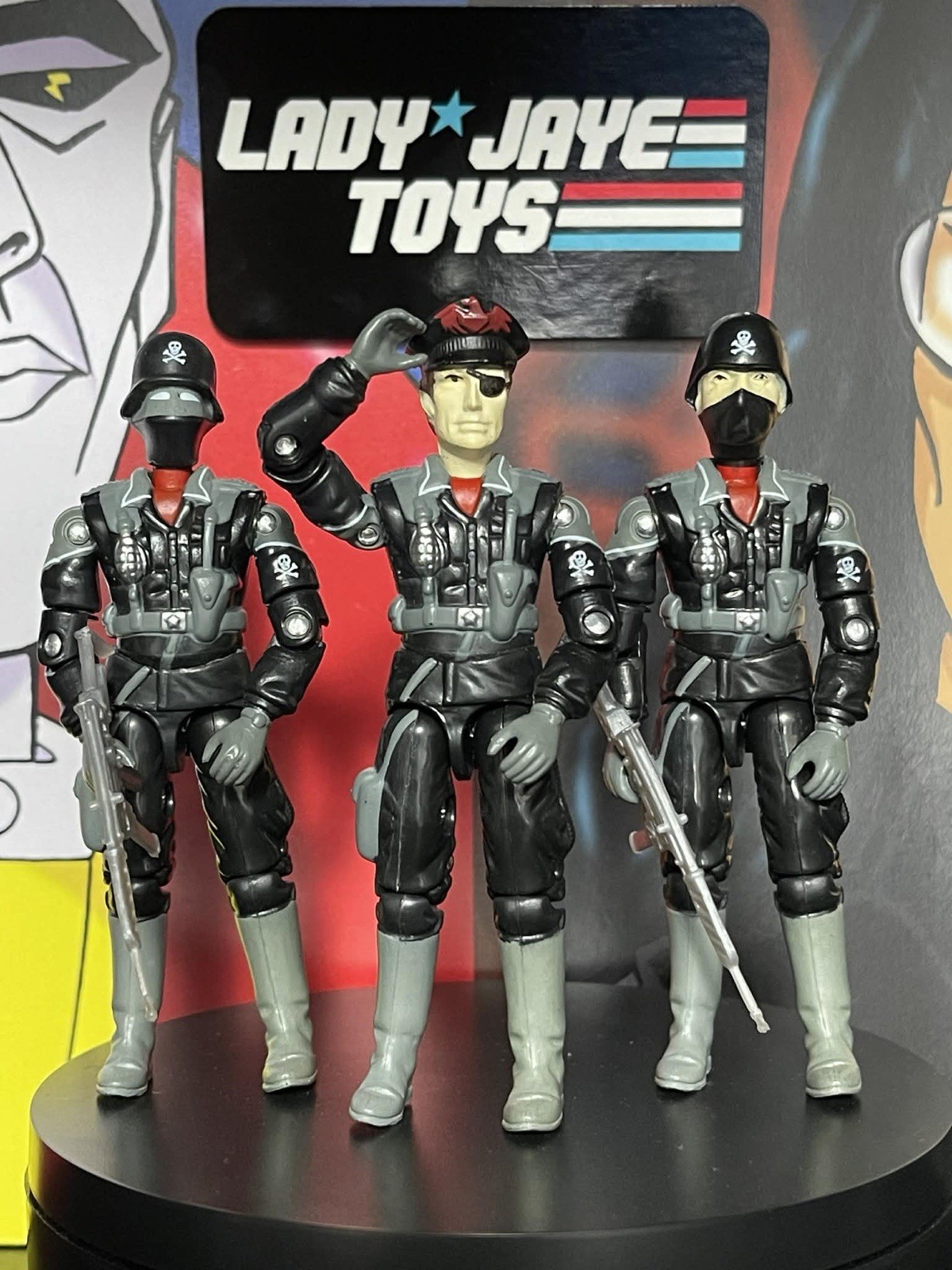 Gi Joe Action Force Red Shadows Custom By Ladyjayetoys Figures