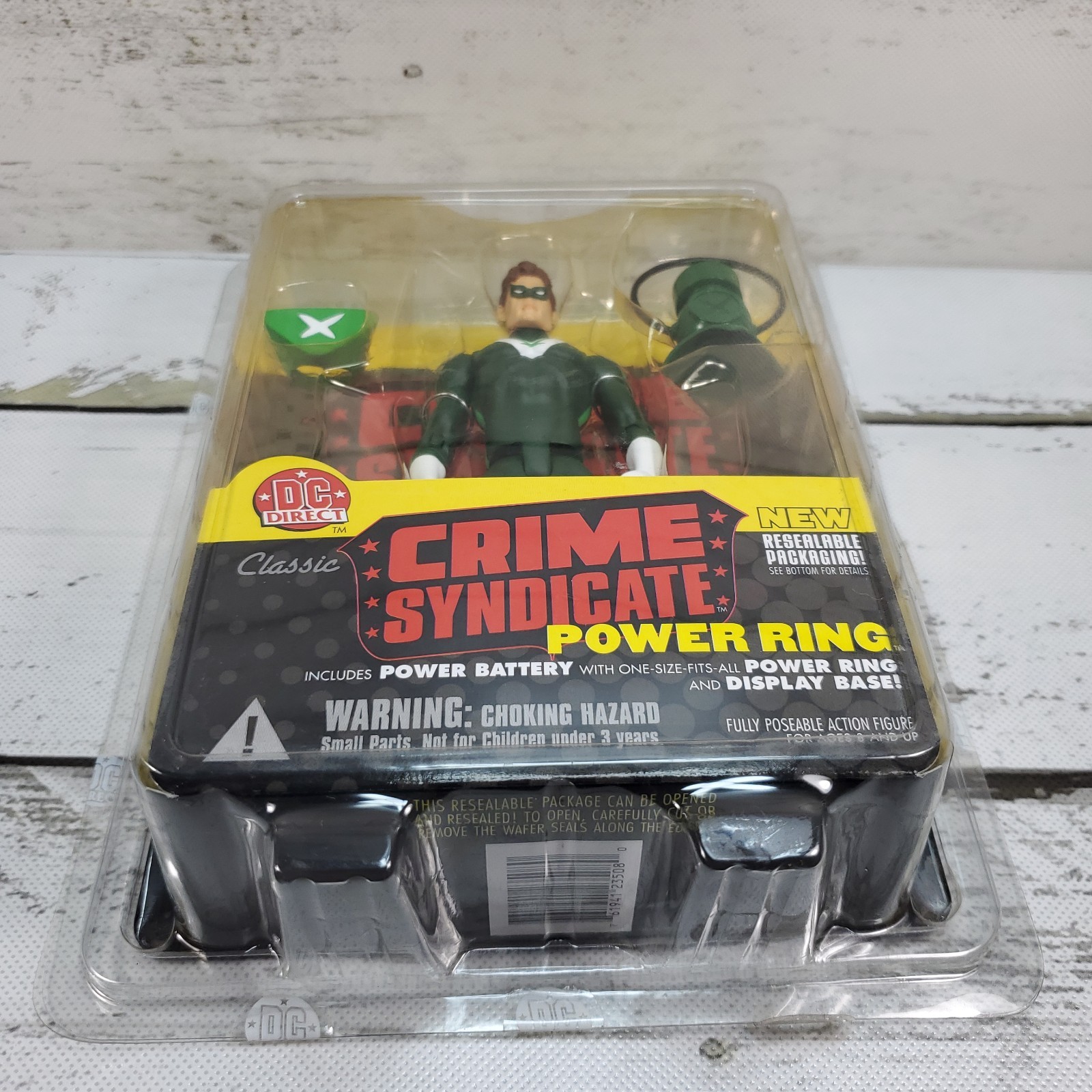 DC Direct Crime Syndicate Power Ring 2002 6&Prime; Adjustable Action Figure Vintage
