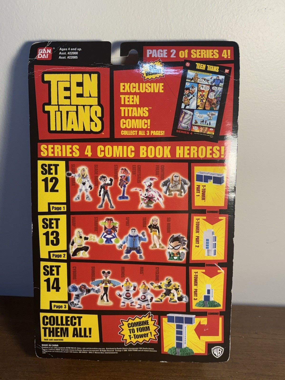 Teen Titans Series 4 Page 2 1.5” Comic Book Hero’s Figures #22005