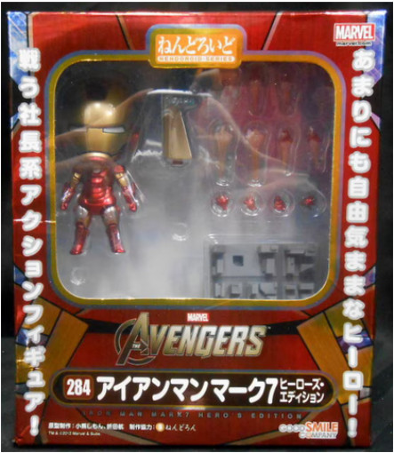 NEW Good Smile Company Nendoroid 284 Iron Man Mk7 Figure Robert Downey Jr.