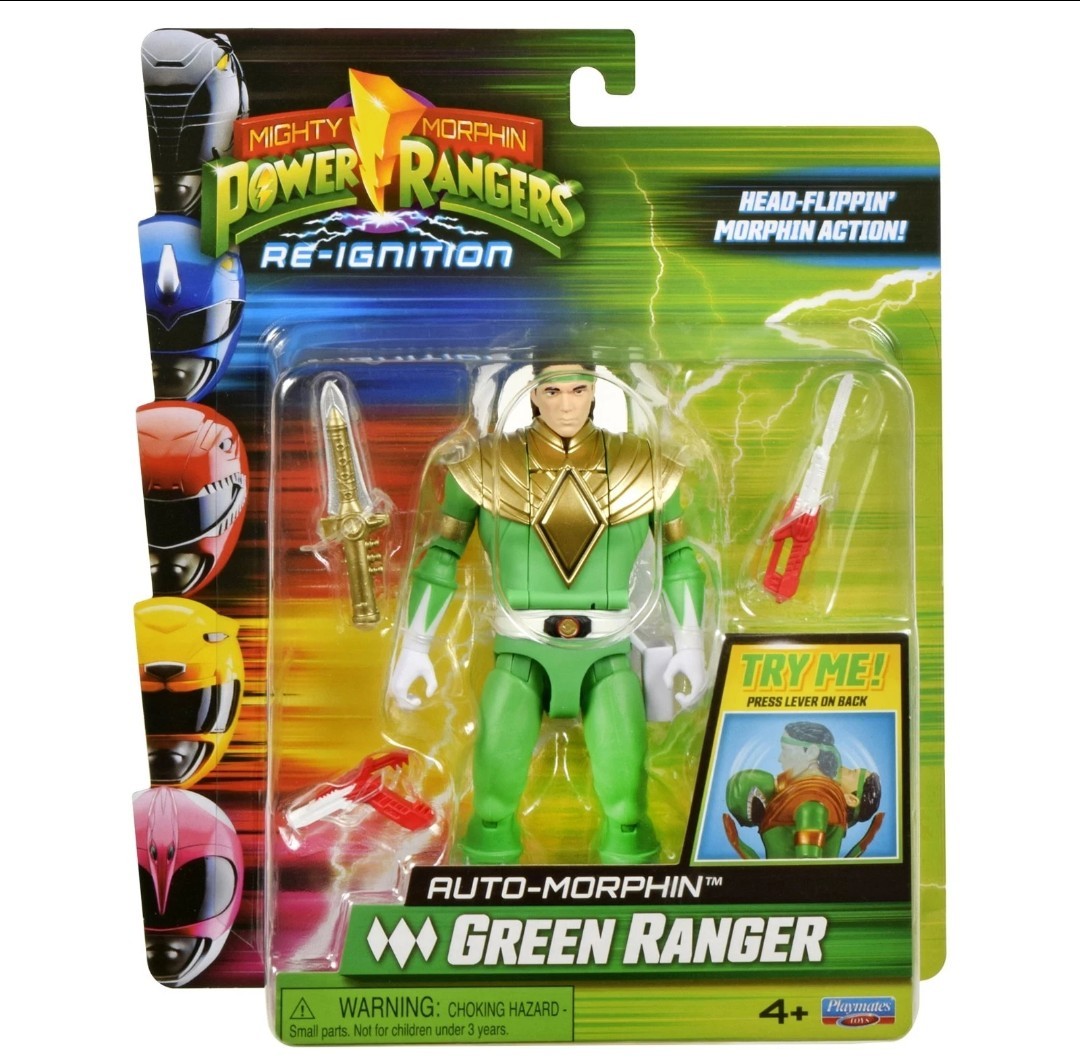 Power Rangers Re-Ignition Auto Mighty Morphin Head-Flippin&rsquo; Lot Set Playmates