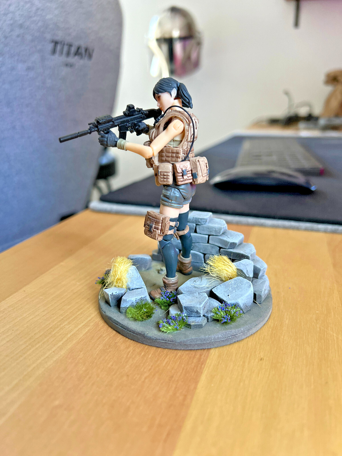 7 Custom Diorama Base for action figures for 3 3/4 and 6 inch READ DESCRIPTION