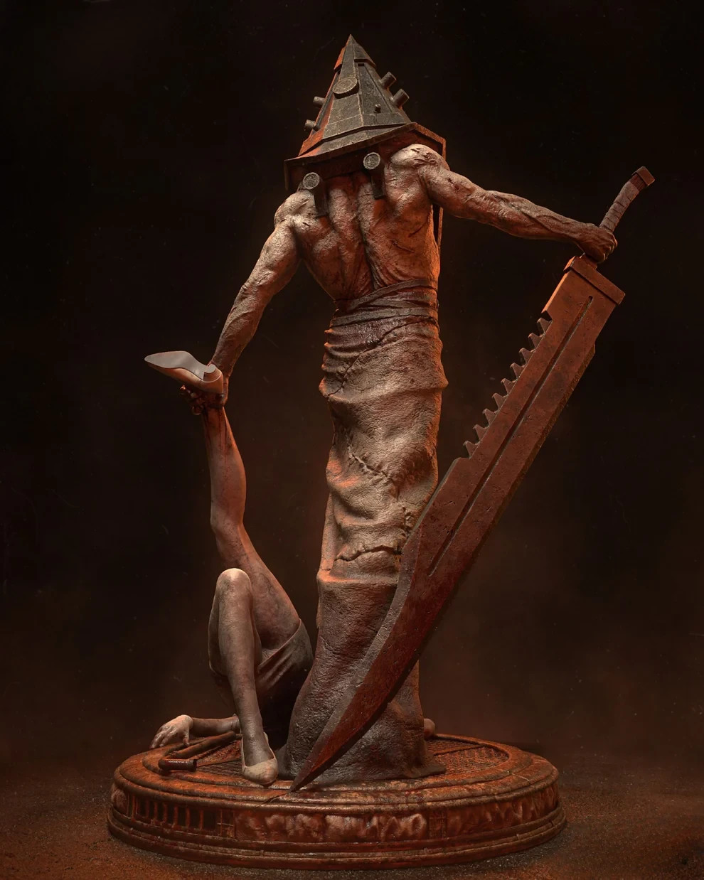 Pyramid Head – Silent Hill Inspired Figure | Statue,Sci-Fi Fantasy ,handmade