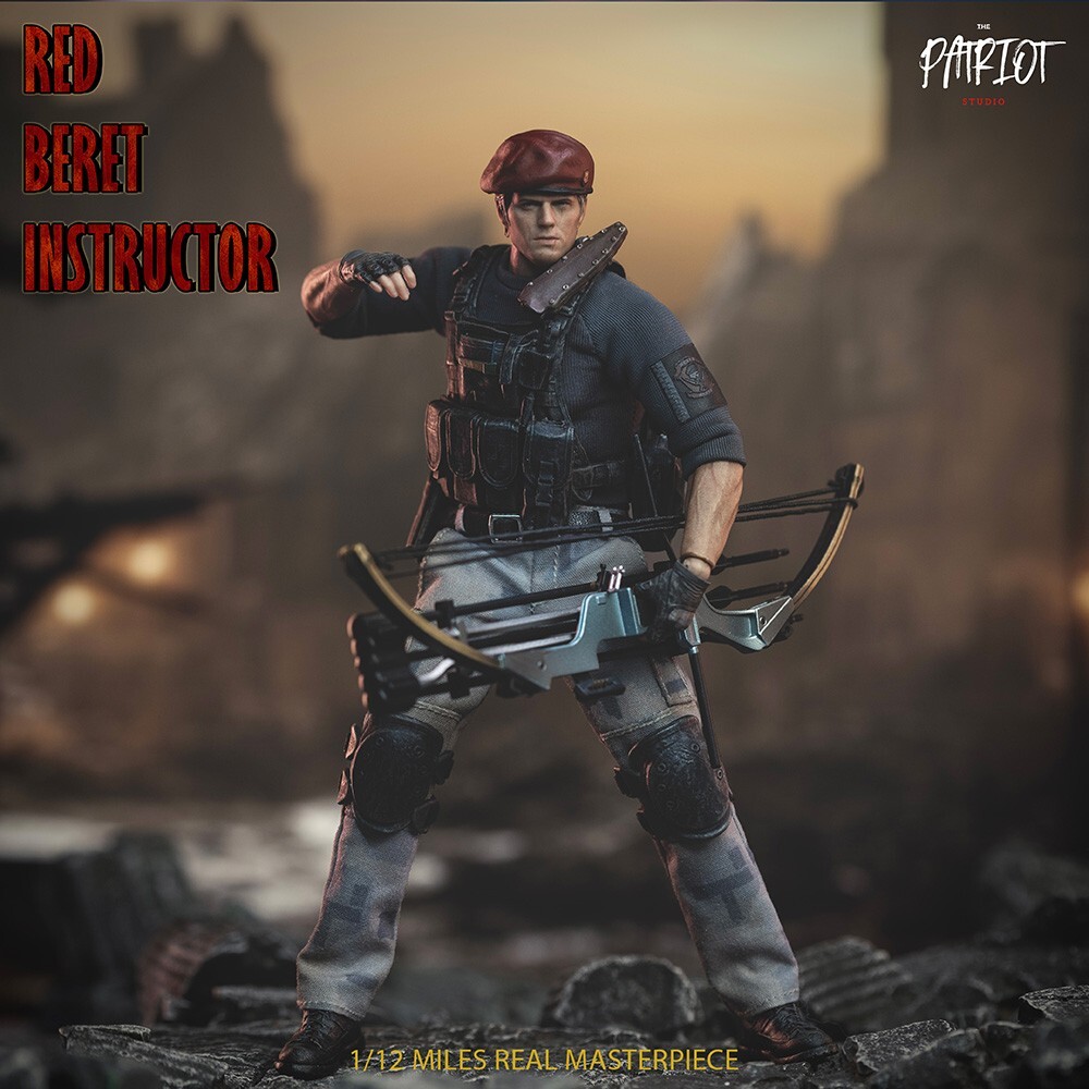 The Patriot Studio 1/12 Red Beret Instructor Jack Krauser Male Action Figure Toy