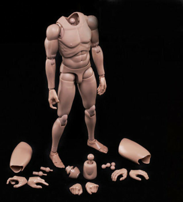 MX02-A 1/6 Europe Skin Male Body Fit For 12inch Head Sculpt Action Figure Toys