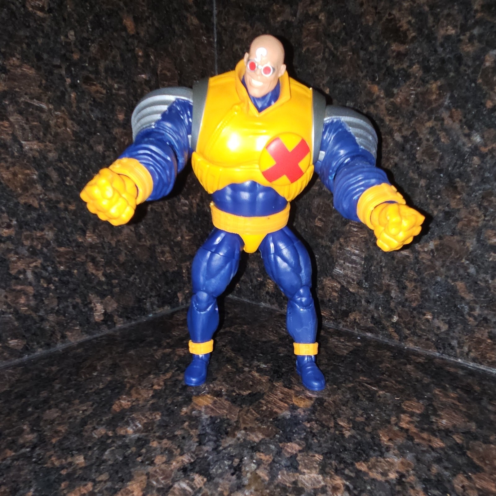 Marvel X-Men Strong Guy Yellow Blue Silver Action Figure Comic Book Heroes