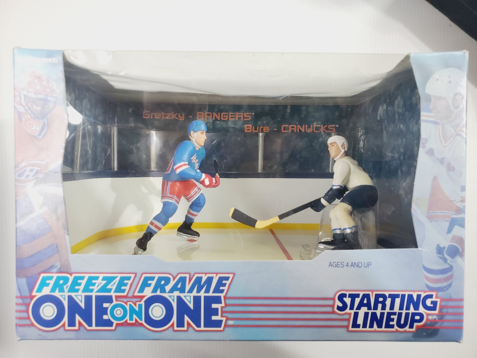 Wayne Gretzky Pavel Bure 1998 Starting Lineup Freeze Frame One on One Figures A