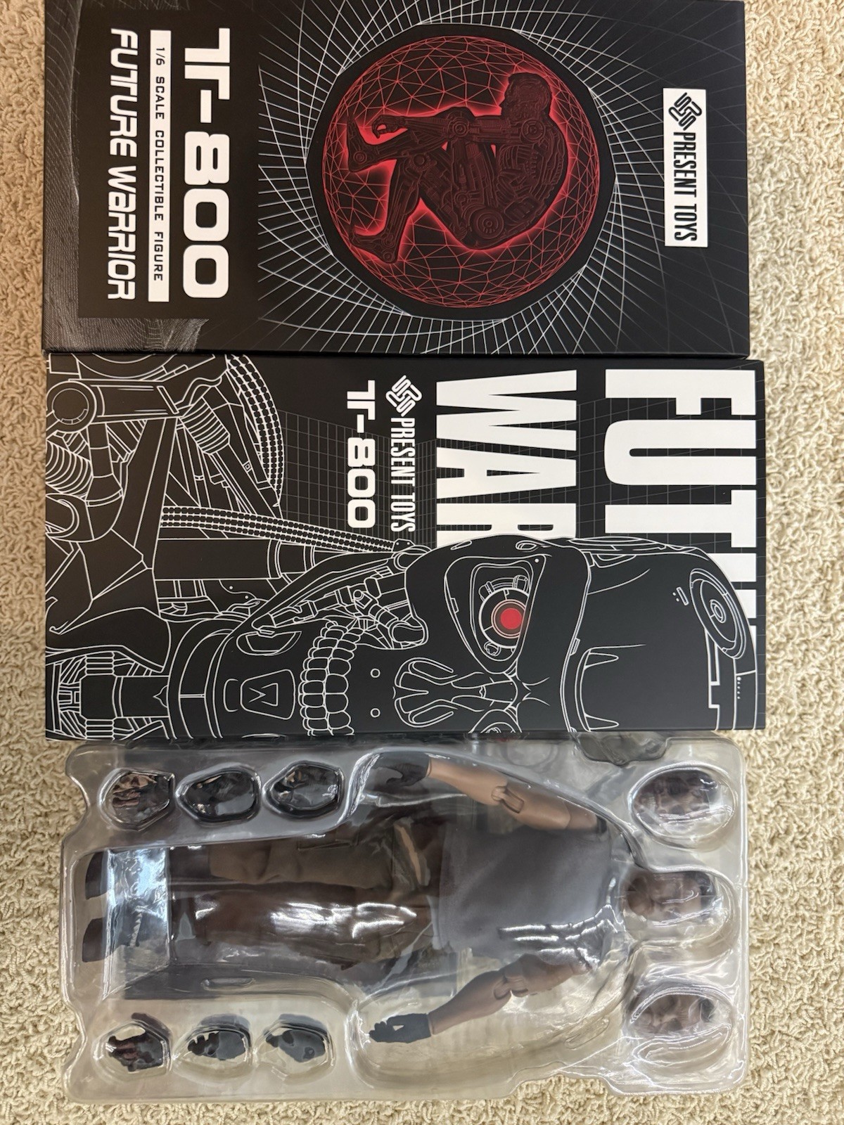 Present Toys Future Warrior PT-SP80 Terminator T-800 1/6 Figure No Jacket US Sel