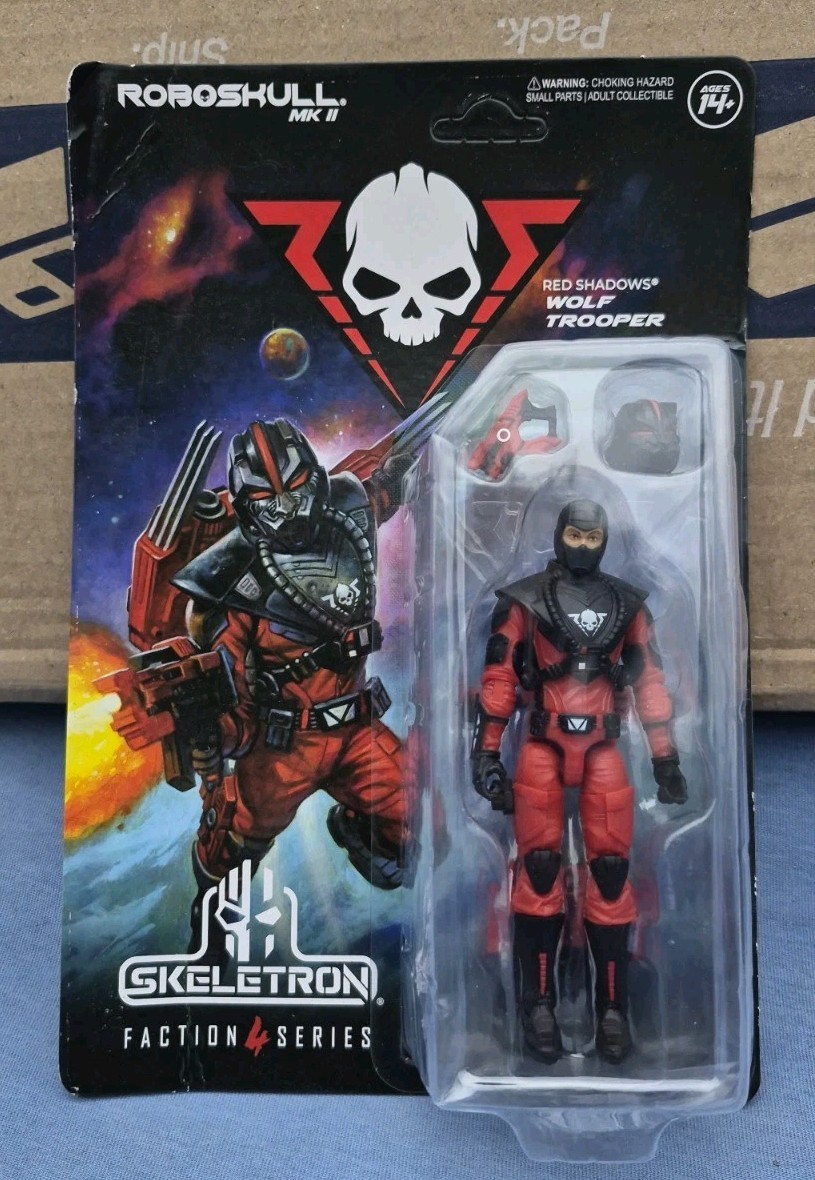 Skeletron Roboskull MKII Red Shadows Wolf Trooper 3.75&Prime; 4&Prime; Marauder Task Force B