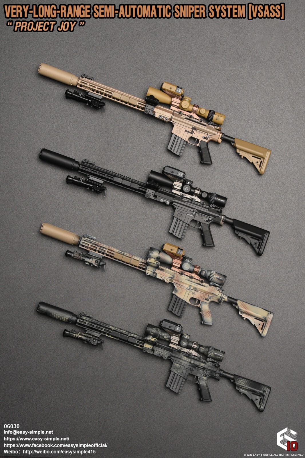 1:6 Easy & Simple Very Long Range Semi Automatic Sniper System VSASS BLK 06030B