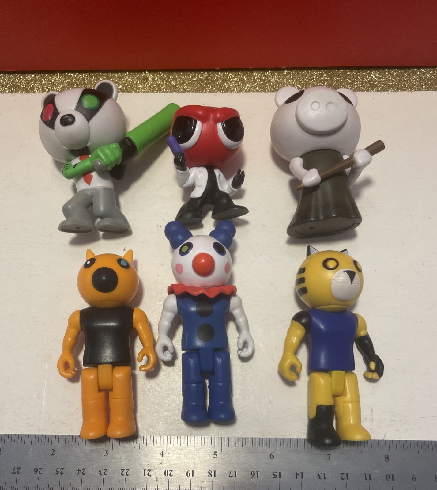 Lot Of 6 Roblox Rainbow Friends Mini Figures Vinyl Red Green Blue