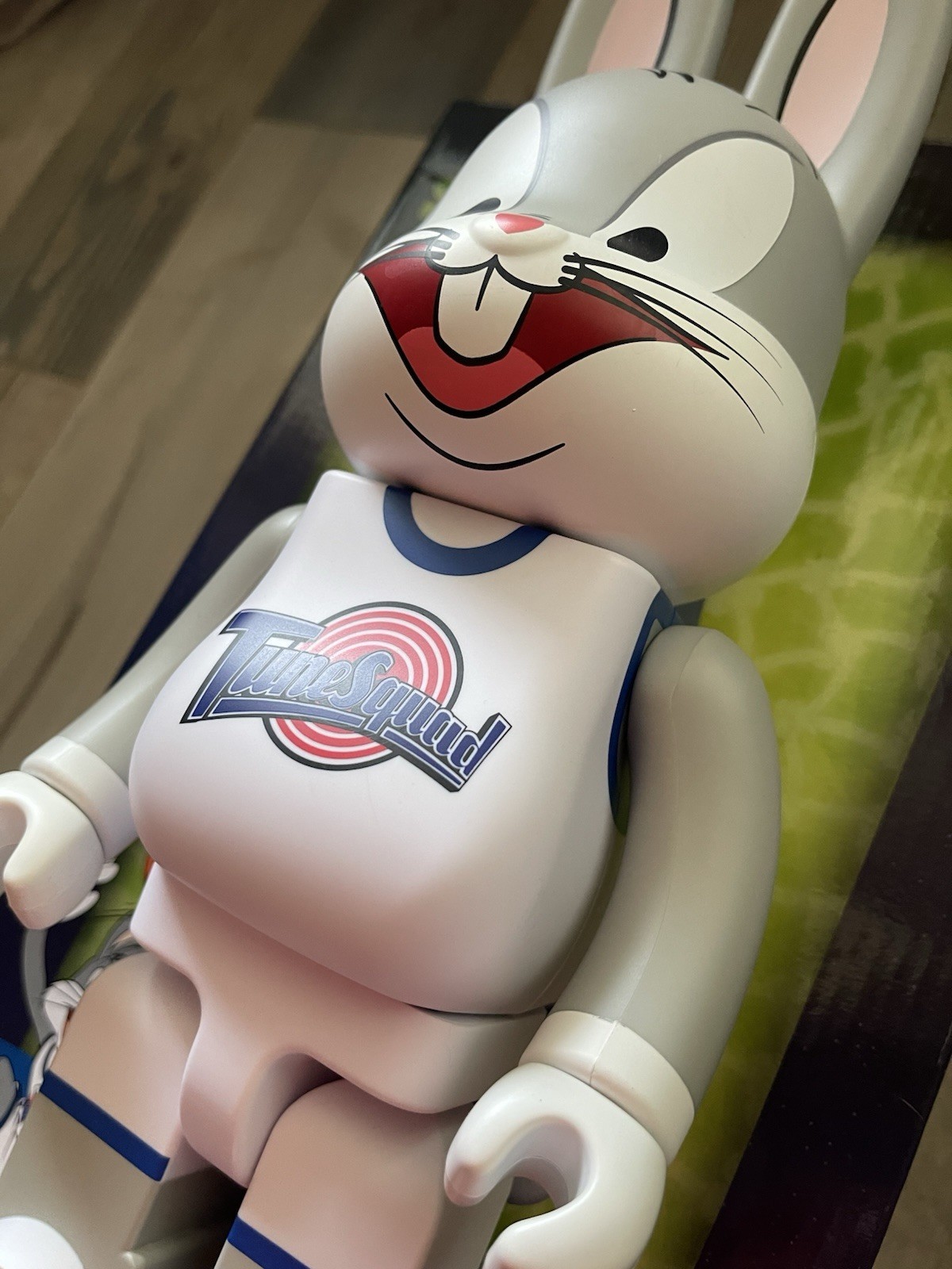 Bearbrick Bugs Bunny Space Jam Rabbrick 400% Medicom Toy 100% Looney Tunes