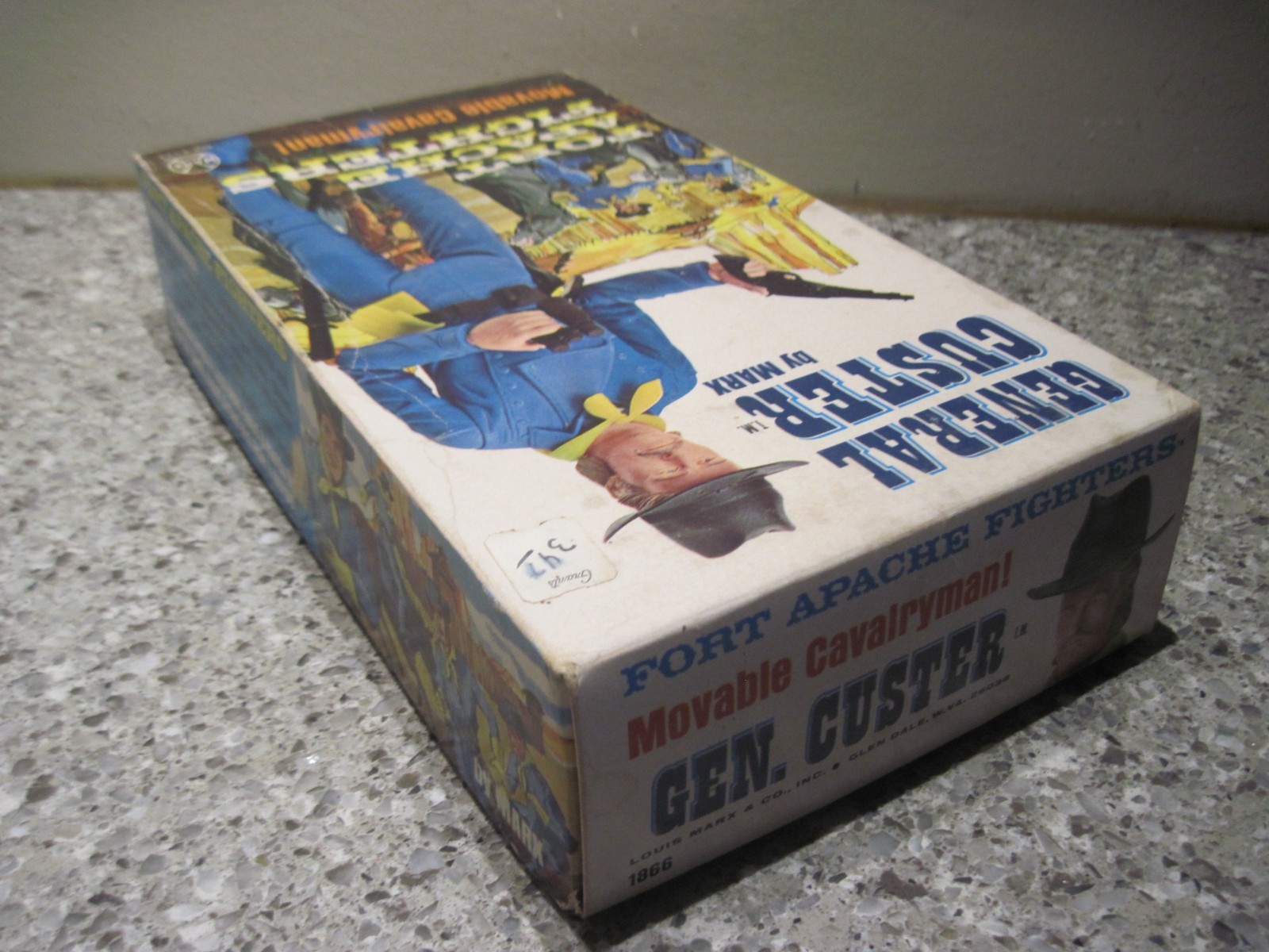 Marx General Custer Calvaryman Action Figure, Box & Most Accessories 1st Edition