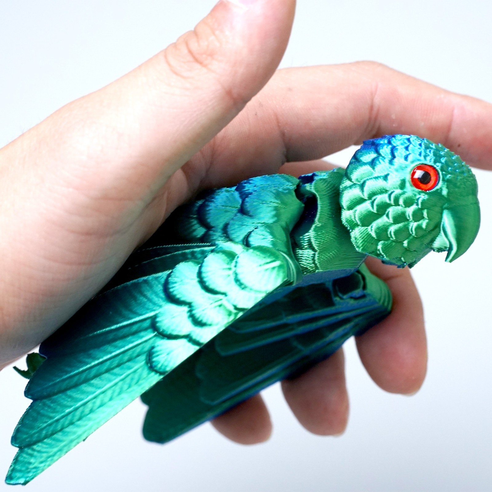 3D Printed Parrot Model,Articulated Animals figure,Fidget Toys Home Decor