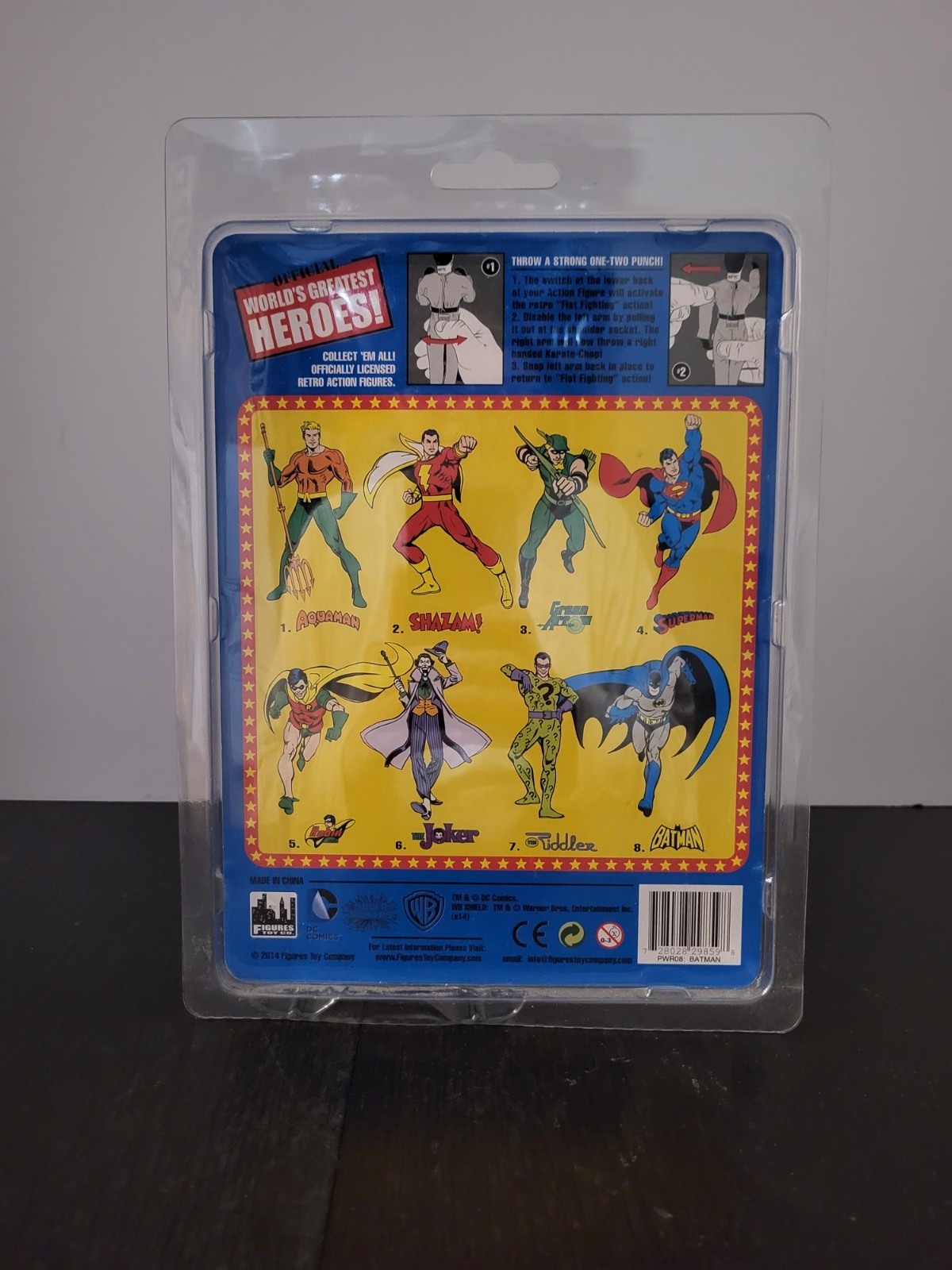 Batman 8&Prime; Super Powers FIGURES TOY COMPANY Worlds Greatest Heroes RETRO NEW