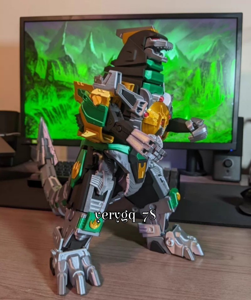 Kyoryu Sentai Zyuranger Dragonzord Dragonlord 3D Print Model Kits Action Figure