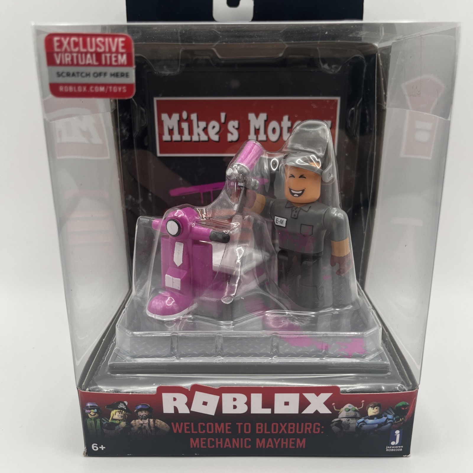Roblox Desktop Series Welcome to Bloxburg Mechanic Mayhem Mike&rsquo;s Motors Figure