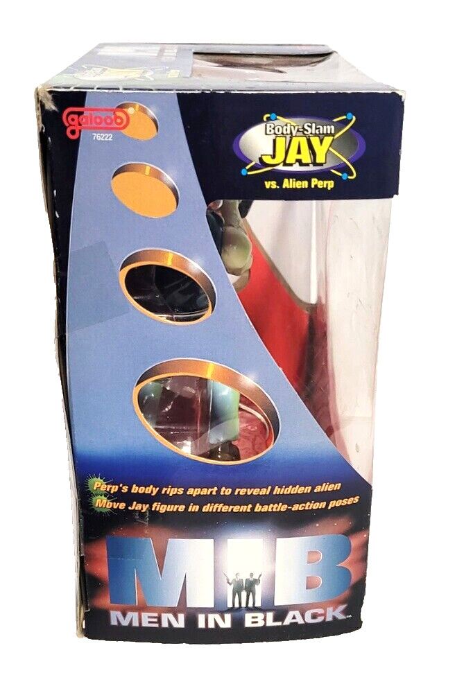 Men in Black Jay & Alien Perp Action Figures 5&Prime; Tall Mint in Box Galoob 1997