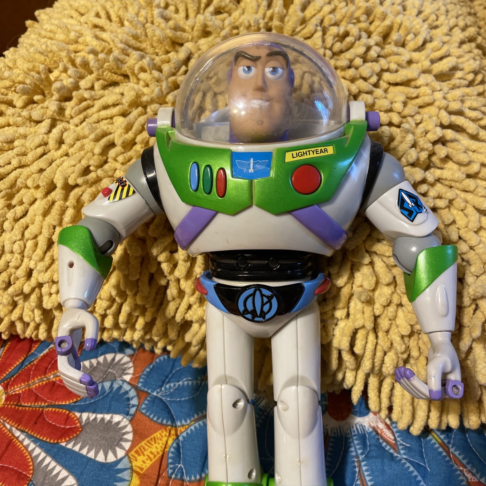 Vintage Buzz Lightyear Talking figure Disney/Pixar 2001! Works