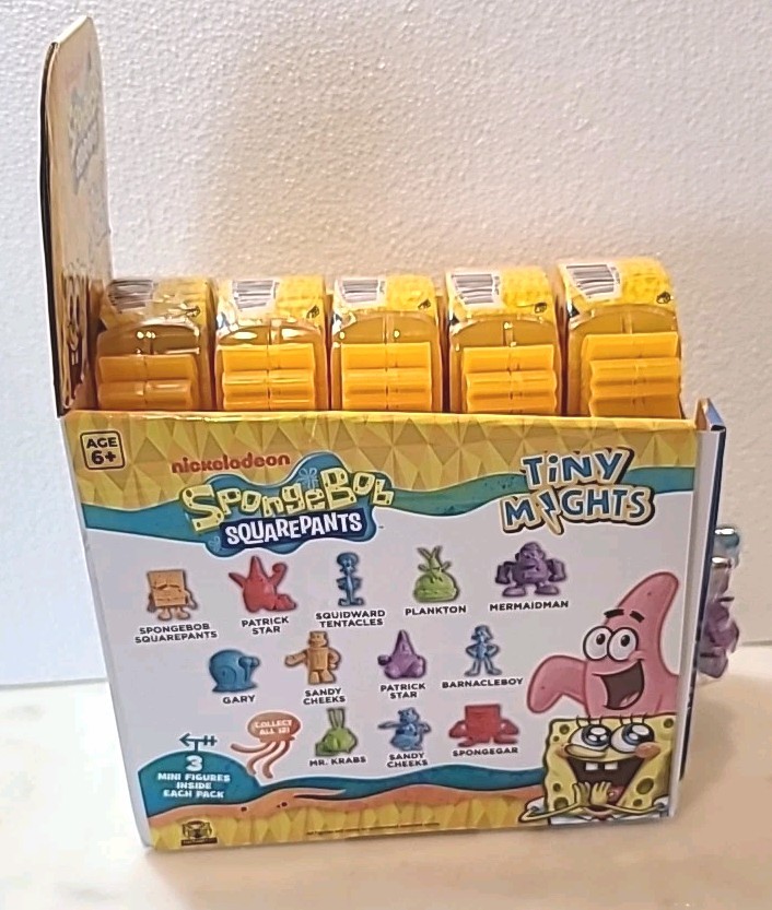 Retail Store Display SpongeBob Square Pants Sealed Tiny Mights Blind Box Figures