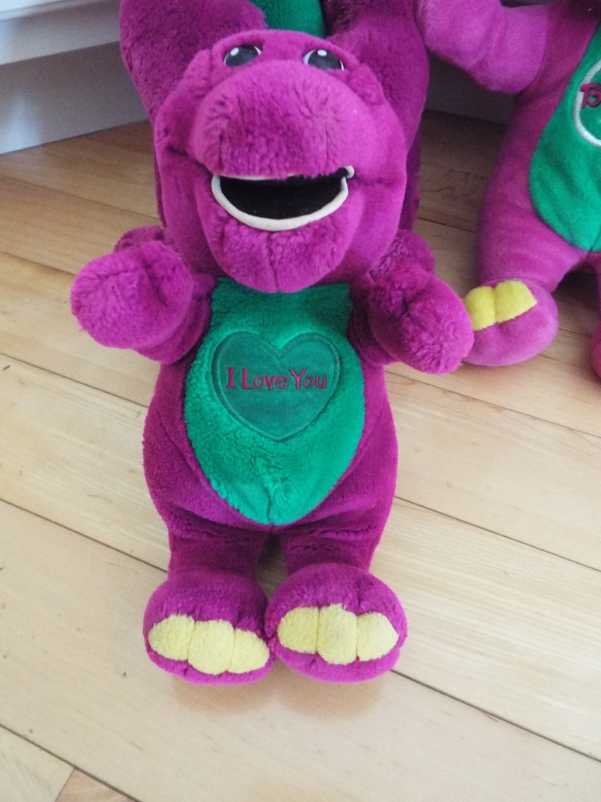Vintage Lyons Activemate Mixed Playskool Barney Lot Of 4 & Interactive Plush