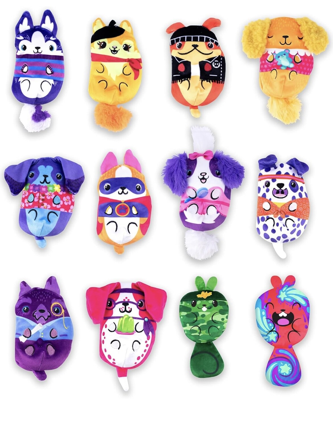 PICK & CHOOSE – Cepia Dogs VS Squirls 4&Prime; Beanie Bean Bag Plush Toy
