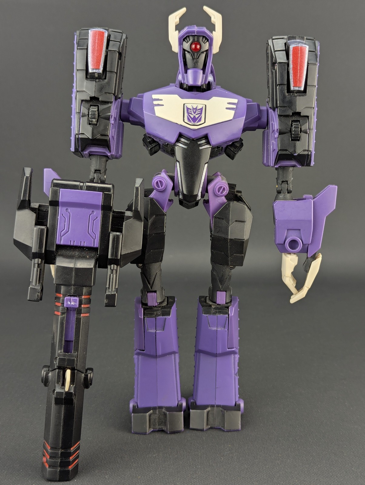 Transformers Animated Shockwave complete Hasbro 2009 Voyager Purple Target