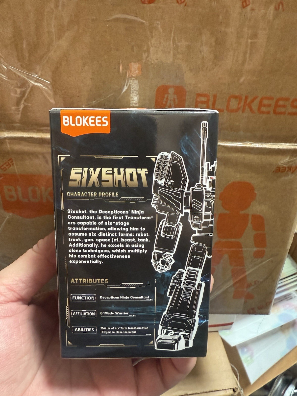 BLOKEES TRANSFORMERS SIXSHOT EXCLUSIVE TRANSPARENT VERSION BRAND NEW
