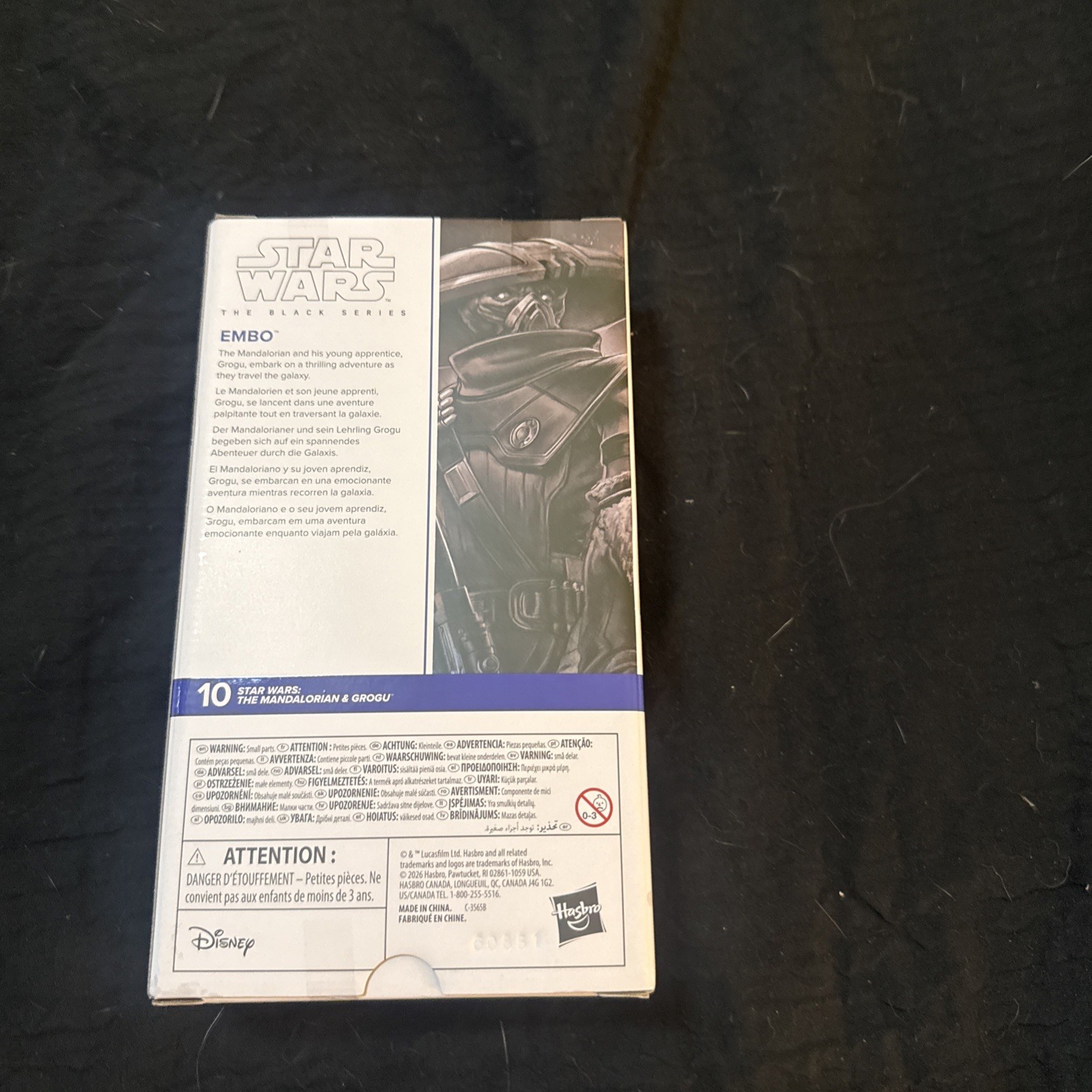 Star Wars: Mandalorian & Grogu The Black Series 10 EMBO First Edition White Box